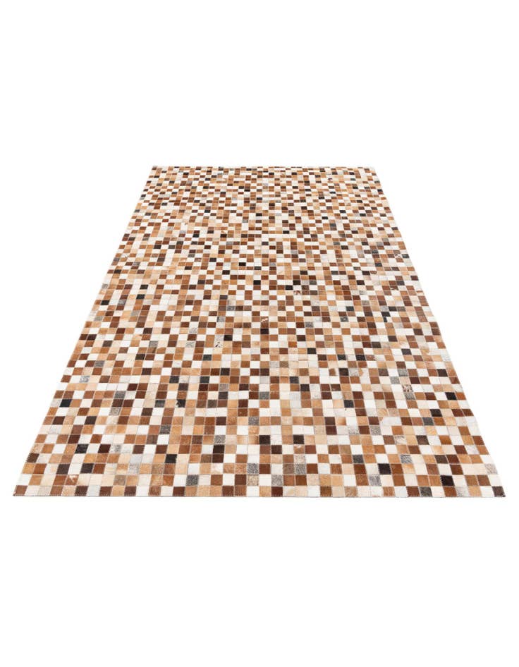 Detail image of 5' 1 x 7' 10 Cowhide Stocks Rug