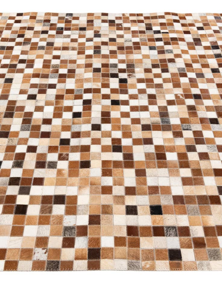 Detail image of 5' 1 x 7' 10 Cowhide Stocks Rug