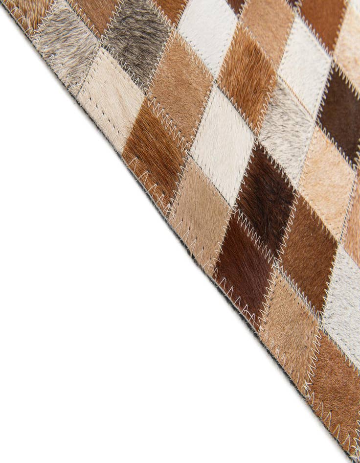 Detail image of 5' 1 x 7' 10 Cowhide Stocks Rug