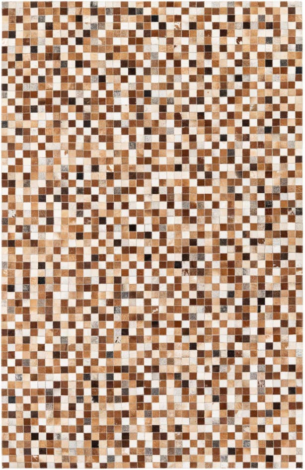 Detail image of 5' 1 x 7' 10 Cowhide Stocks Rug