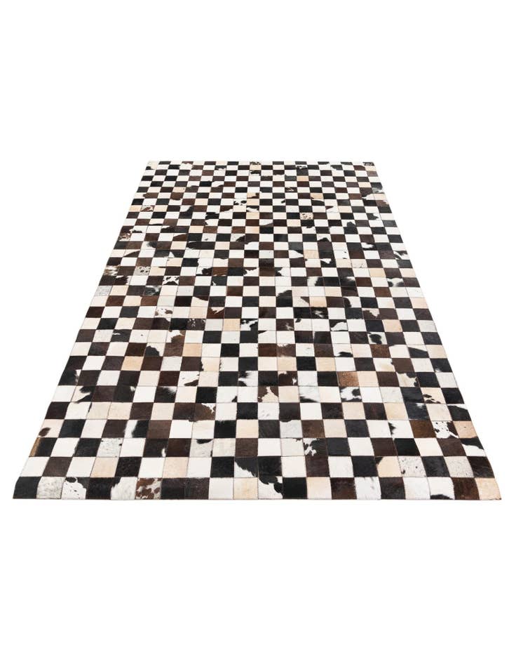 Detail image of 5' x 8' Cowhide Stocks Rug