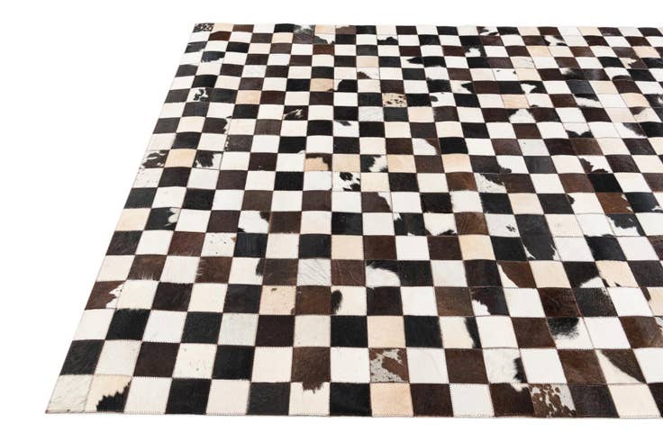 Detail image of 5' x 8' Cowhide Stocks Rug