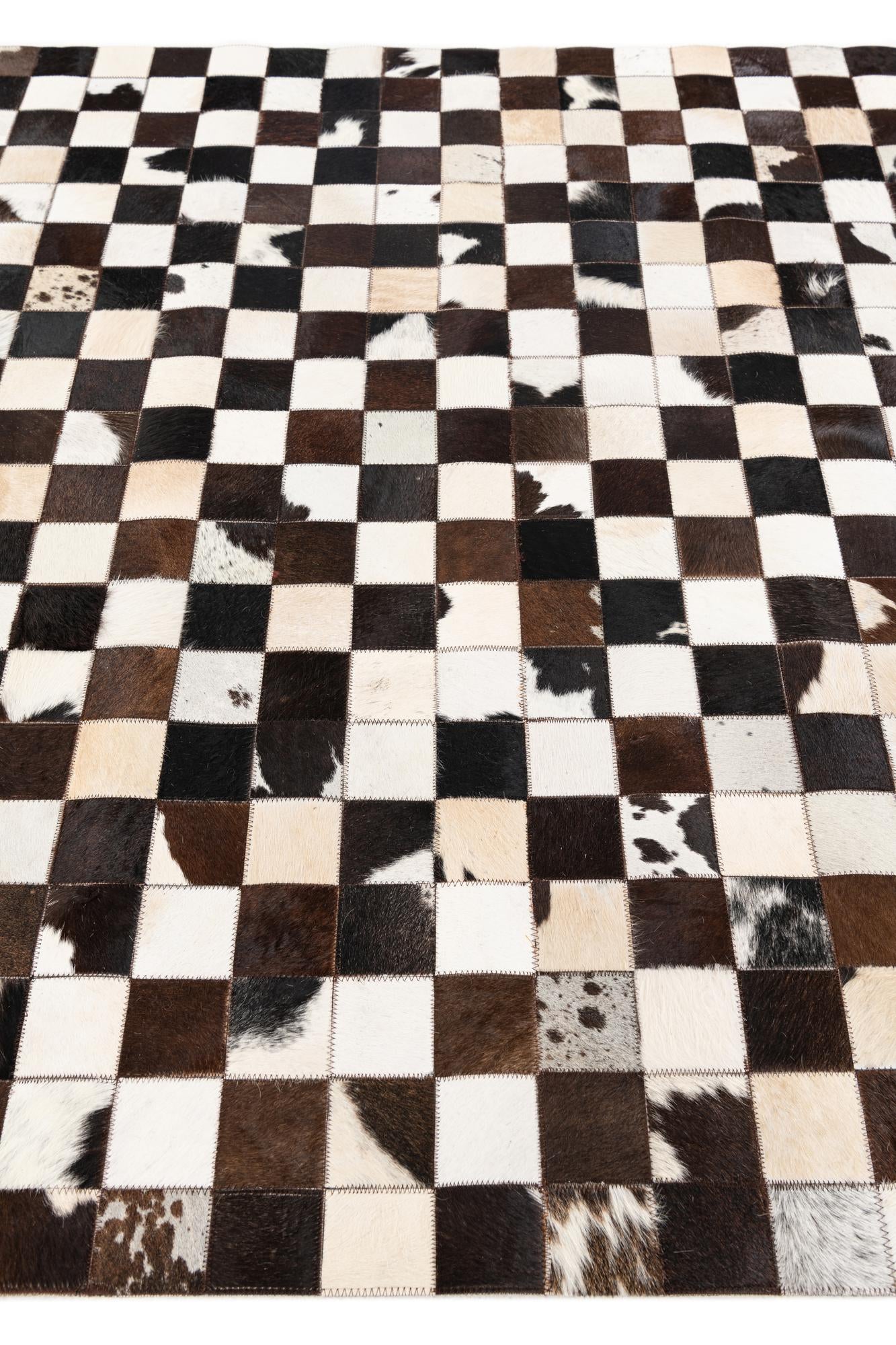 5' x 8' Cowhide Stocks Rug