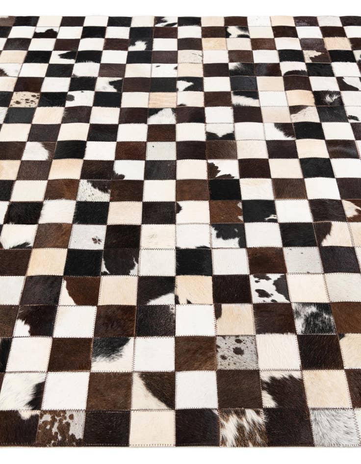 Detail image of 5' x 8' Cowhide Stocks Rug