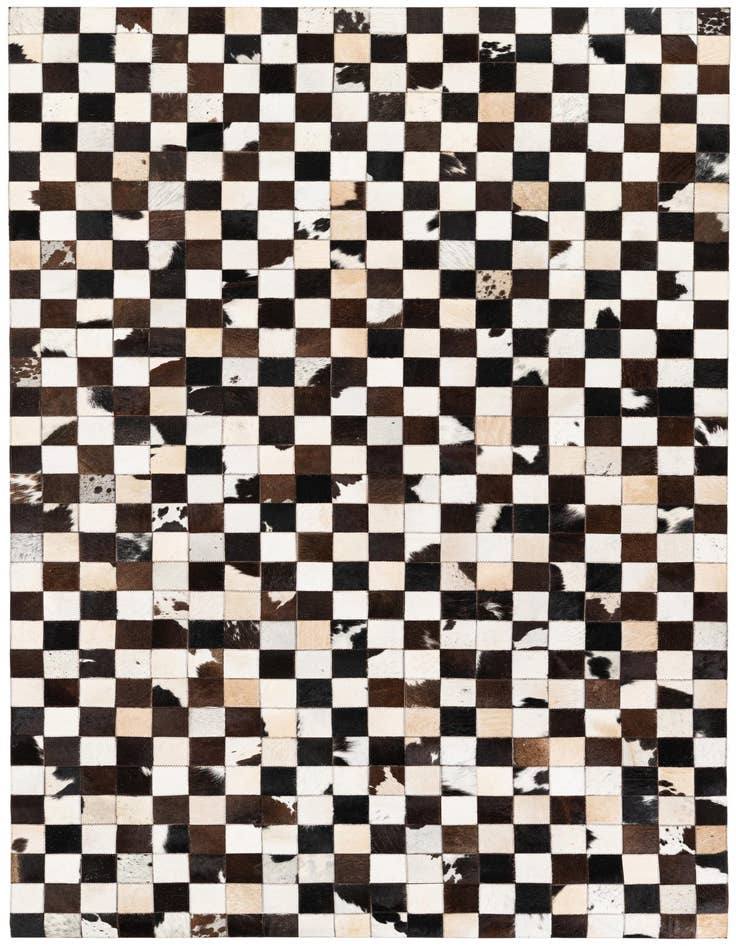Detail image of 5' x 8' Cowhide Stocks Rug