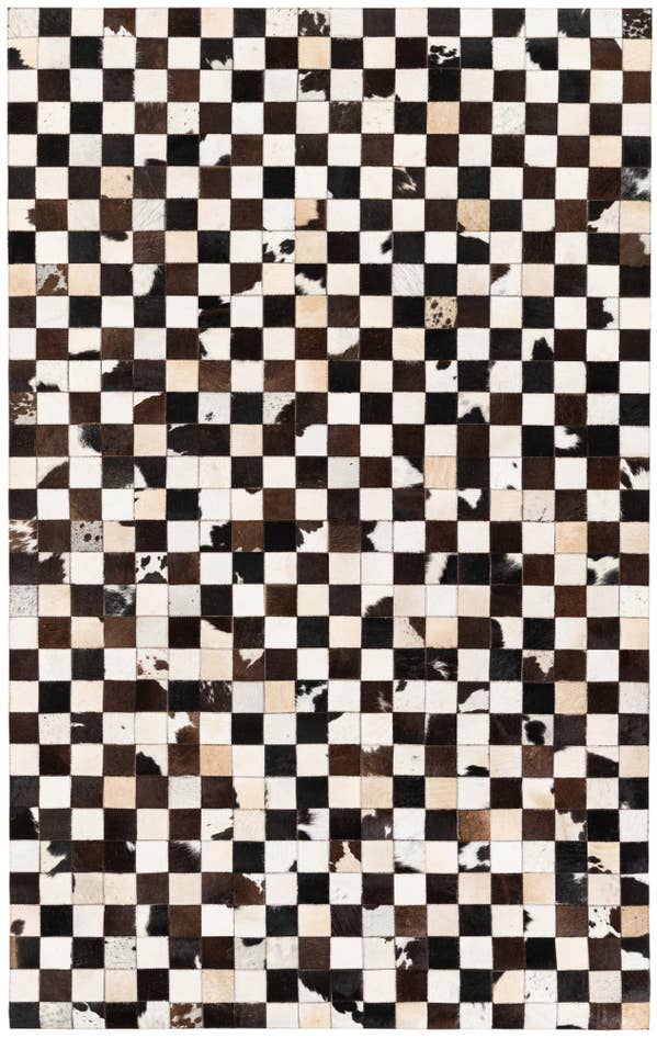 Detail image of 5' x 8' Cowhide Stocks Rug