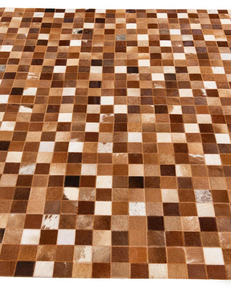 Detail image of 5' x 7' 11 Cowhide Stocks Rug