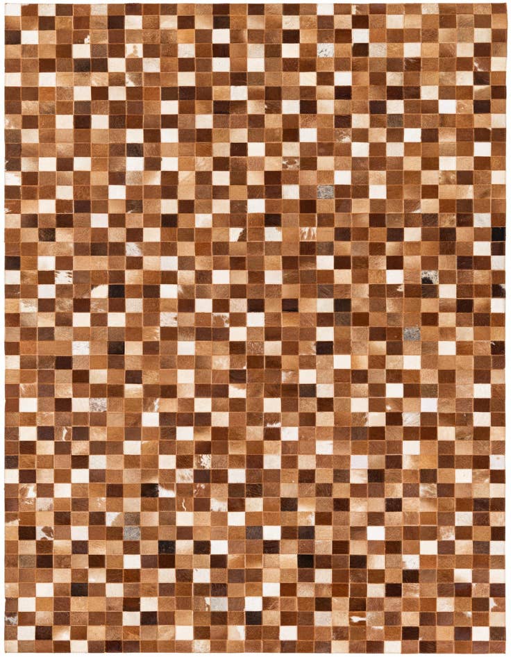Detail image of 5' x 7' 11 Cowhide Stocks Rug