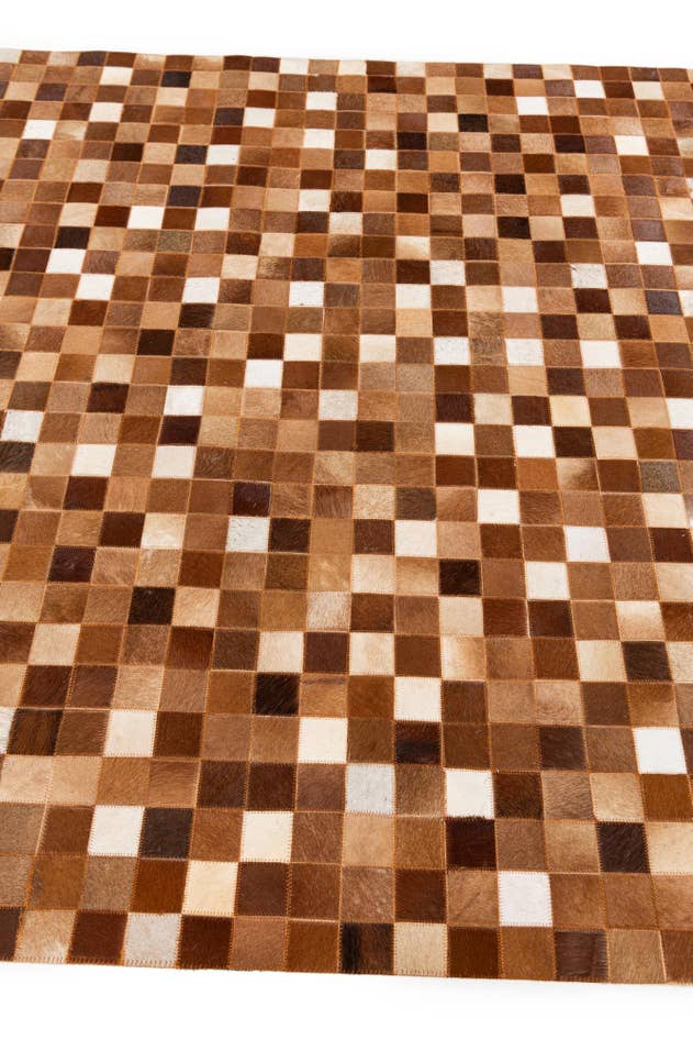 Detail image of 5' 1 x 7' 11 Cowhide Stocks Rug