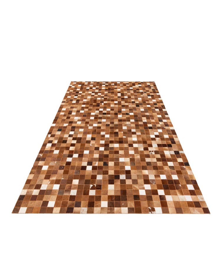 Detail image of 5' 1 x 8' 2 Cowhide Stocks Rug