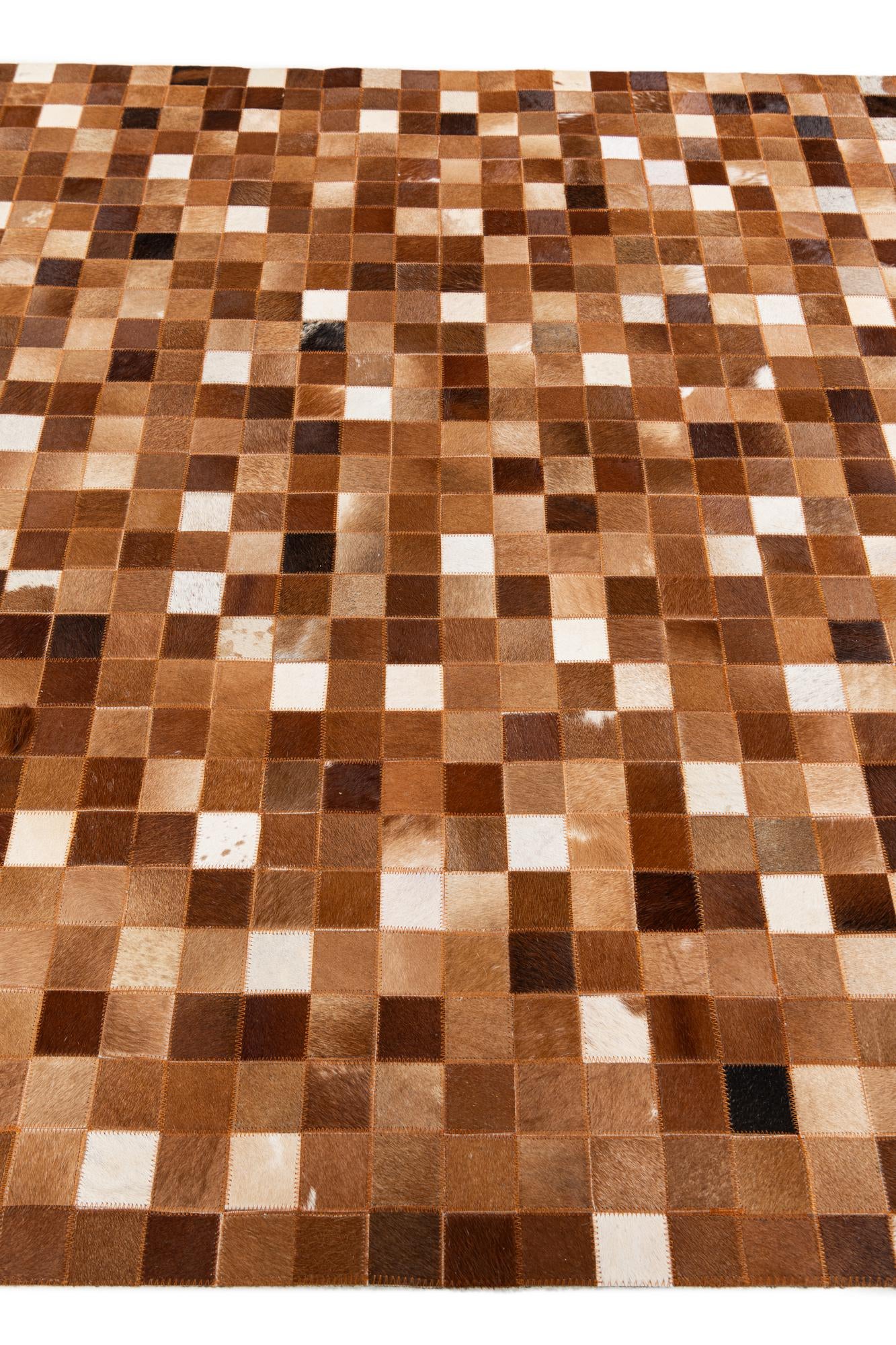 5' 1 x 8' 2 Cowhide Stocks Rug