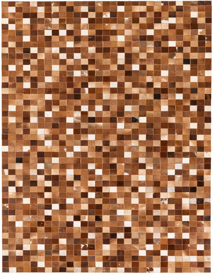 Detail image of 5' 1 x 8' 2 Cowhide Stocks Rug