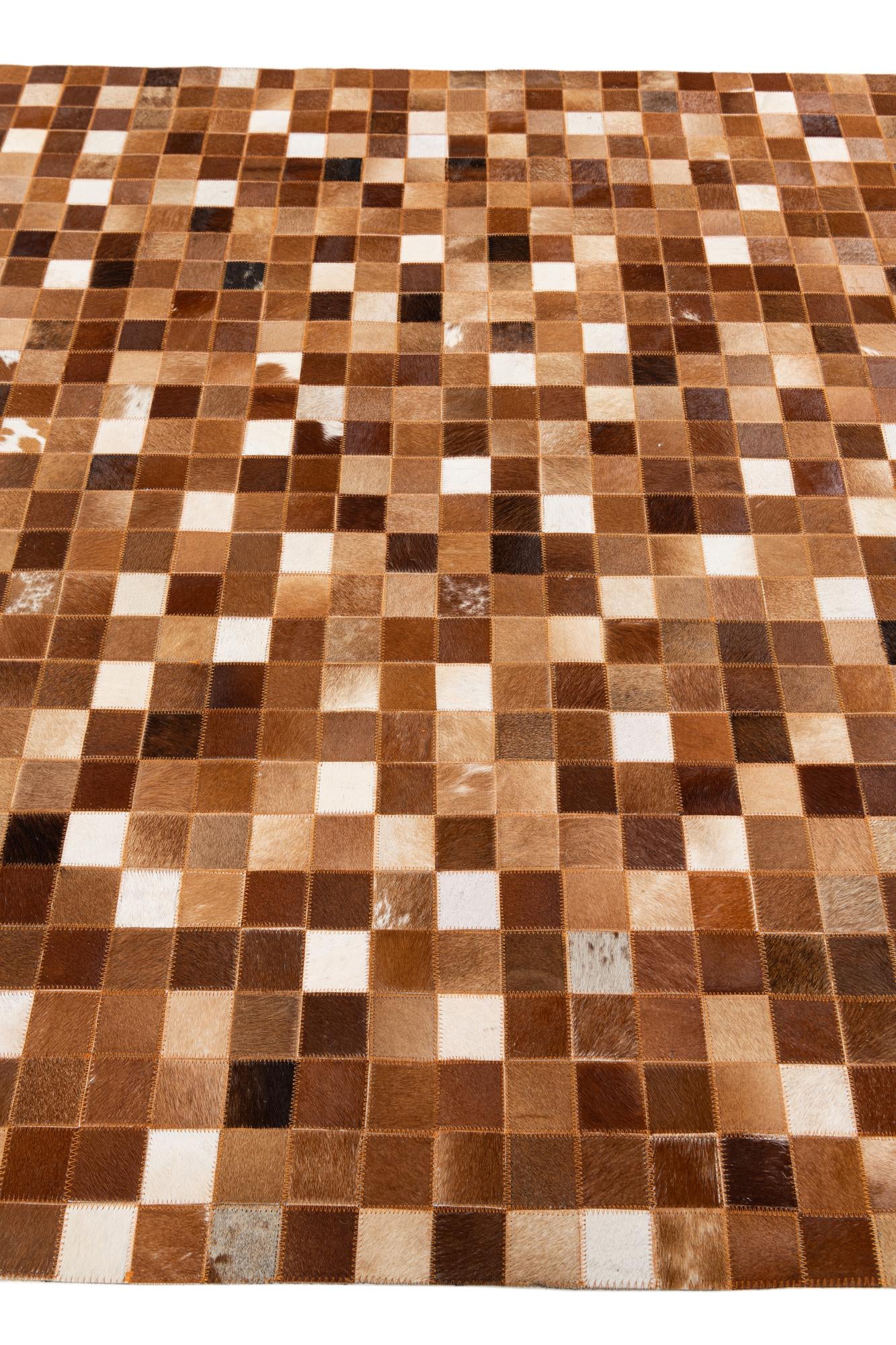 5' 1 x 7' 11 Cowhide Stocks Rug