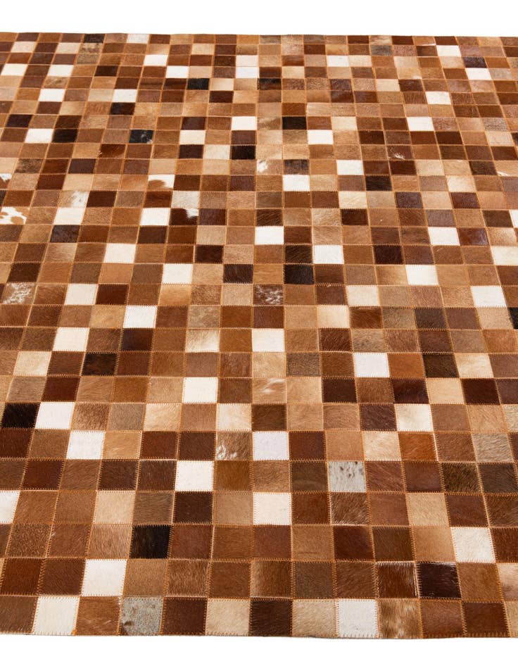 Detail image of 5' 1 x 7' 11 Cowhide Stocks Rug