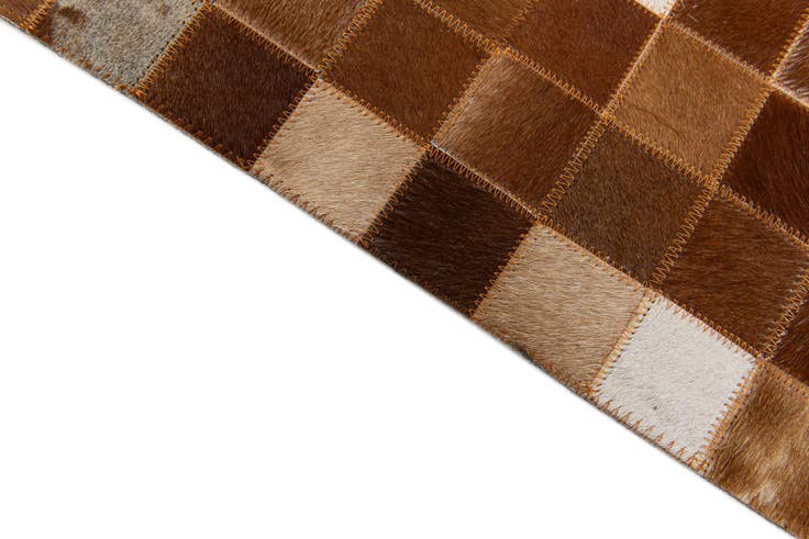 Detail image of 5' 1 x 7' 11 Cowhide Stocks Rug