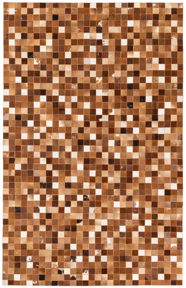 Detail image of 5' 1 x 7' 11 Cowhide Stocks Rug