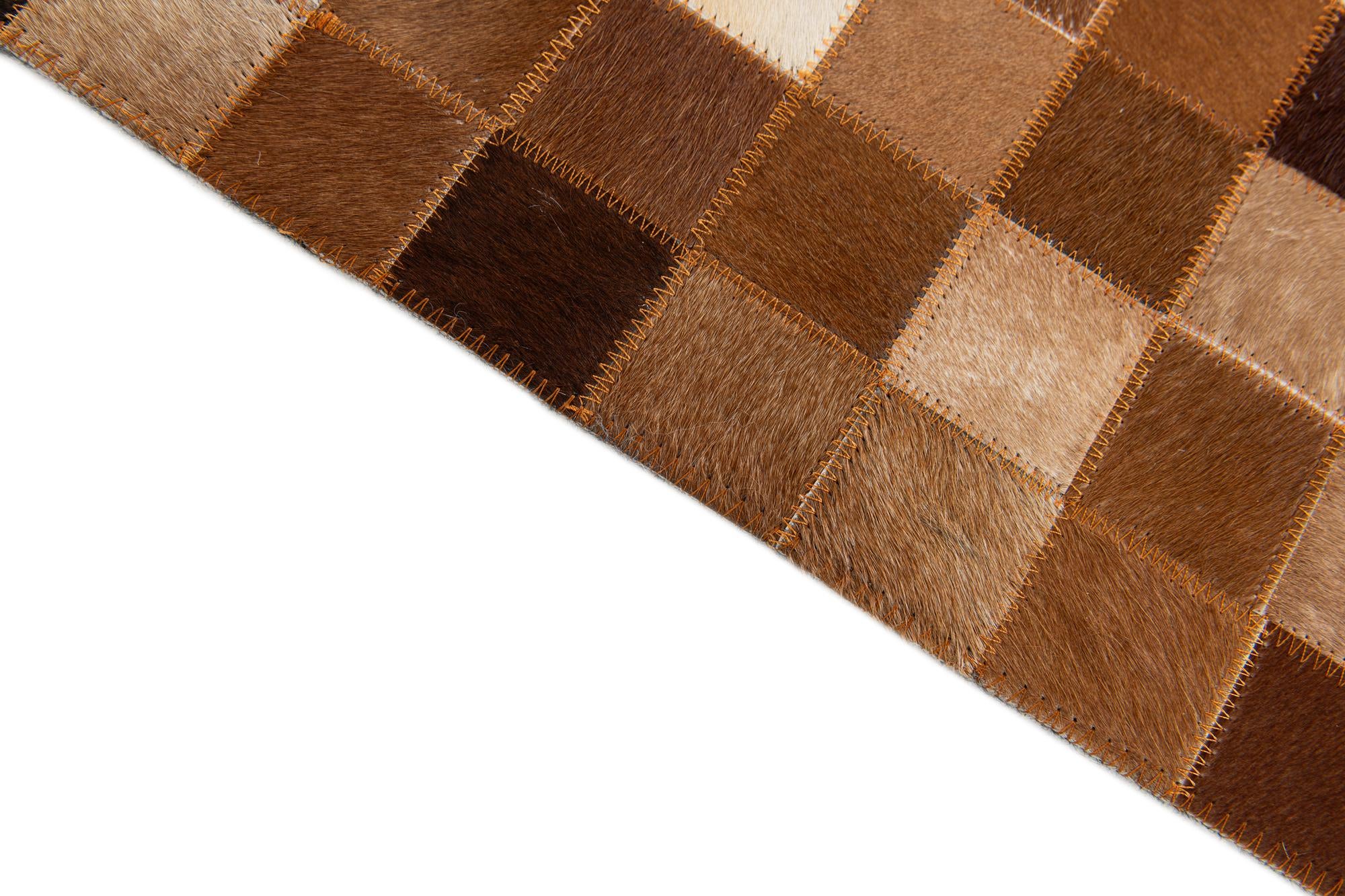 5' 1 x 8' 1 Cowhide Stocks Rug