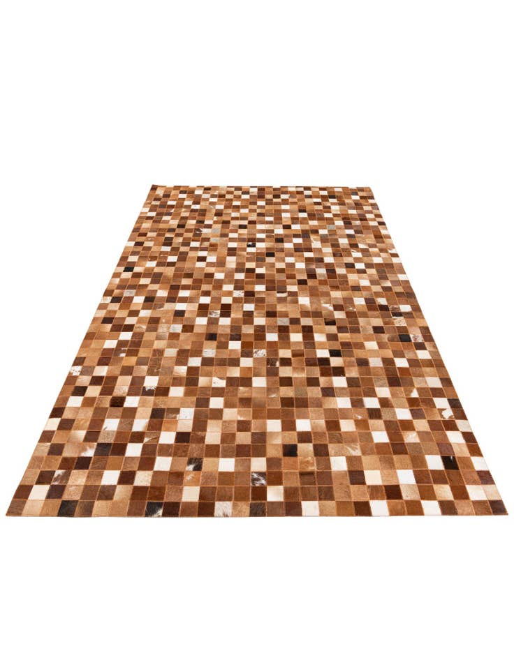 Detail image of 5' 1 x 8' Cowhide Stocks Rug
