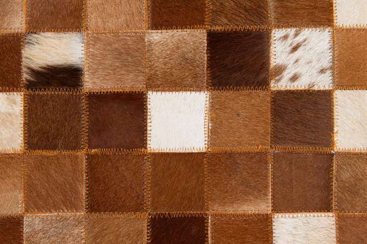 5' 1 x 8' Cowhide Stocks Rug
