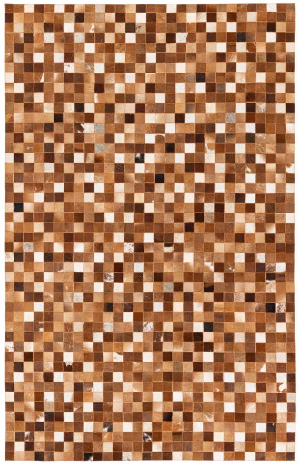 Detail image of 5' 1 x 8' Cowhide Stocks Rug