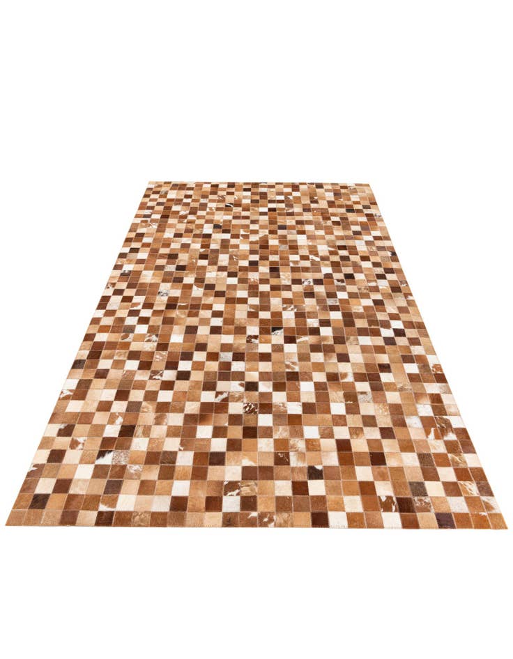Detail image of 4' 10 x 7' 9 Cowhide Stocks Rug