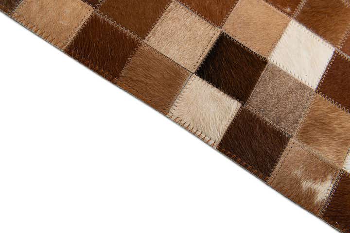 4' 10 x 7' 9 Cowhide Stocks Rug