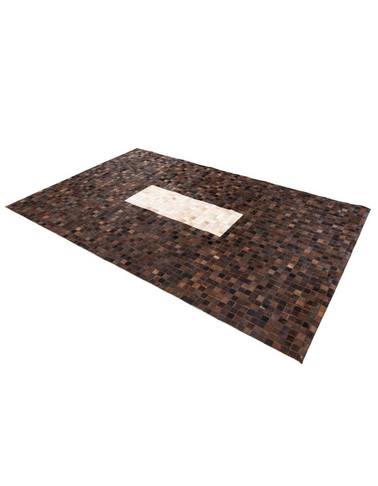 Detail image of 5' x 7' 11 Cowhide Stocks Rug