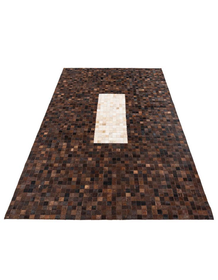 Detail image of 5' x 7' 11 Cowhide Stocks Rug