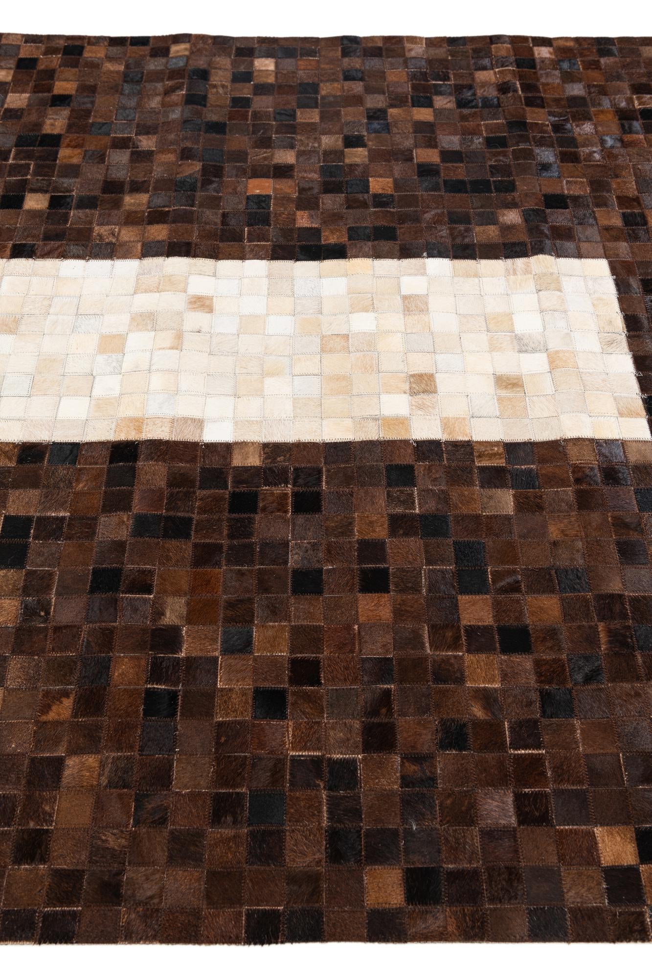 5' x 7' 11 Cowhide Stocks Rug