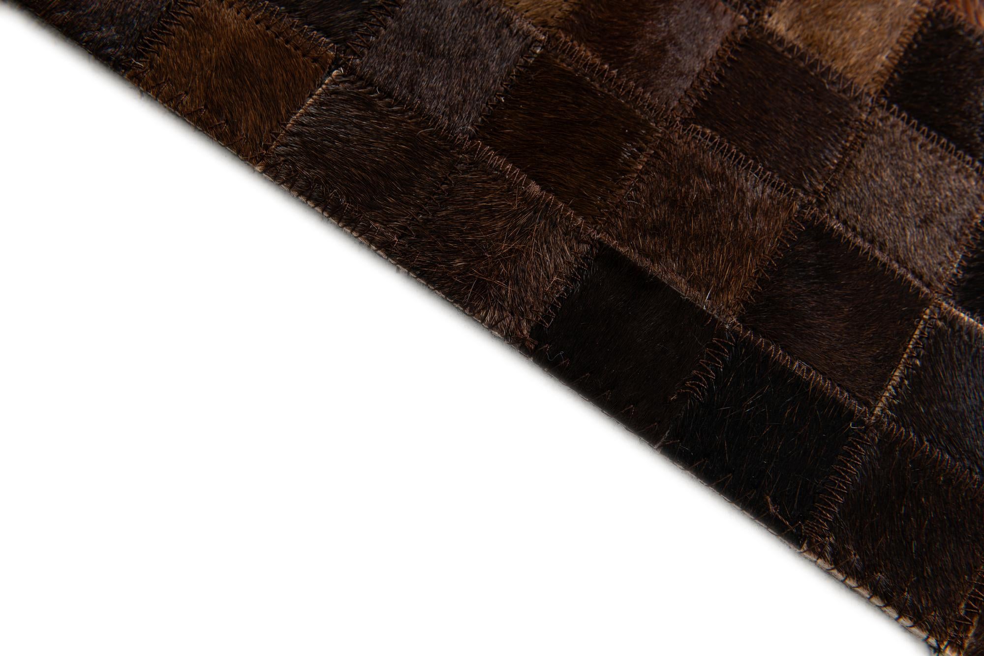 5' x 7' 11 Cowhide Stocks Rug