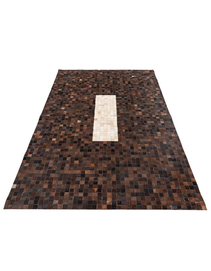 Detail image of 5' x 7' 11 Cowhide Stocks Rug