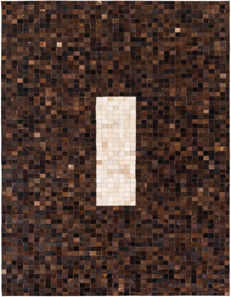 Detail image of 5' x 7' 11 Cowhide Stocks Rug