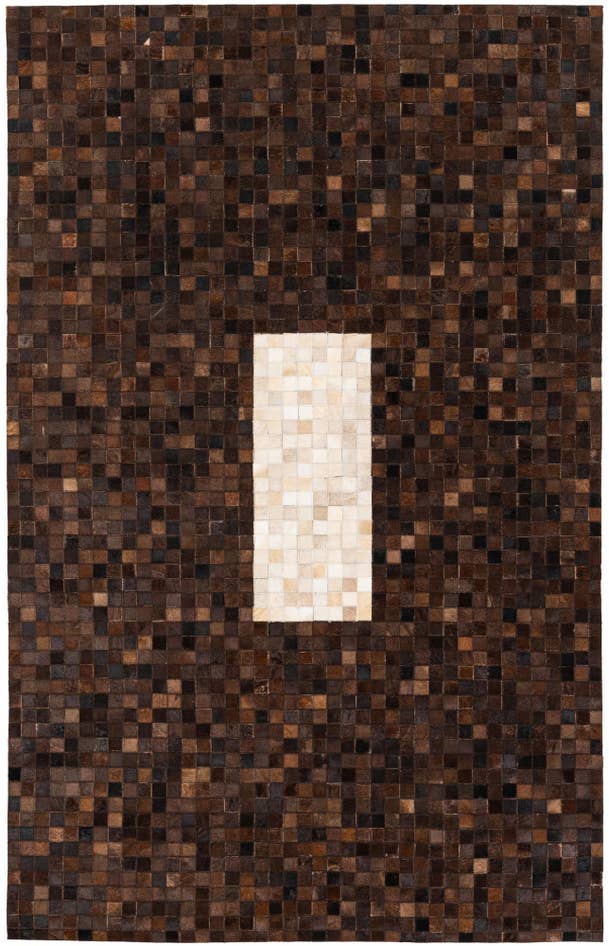 Detail image of 5' x 7' 10 Cowhide Stocks Rug