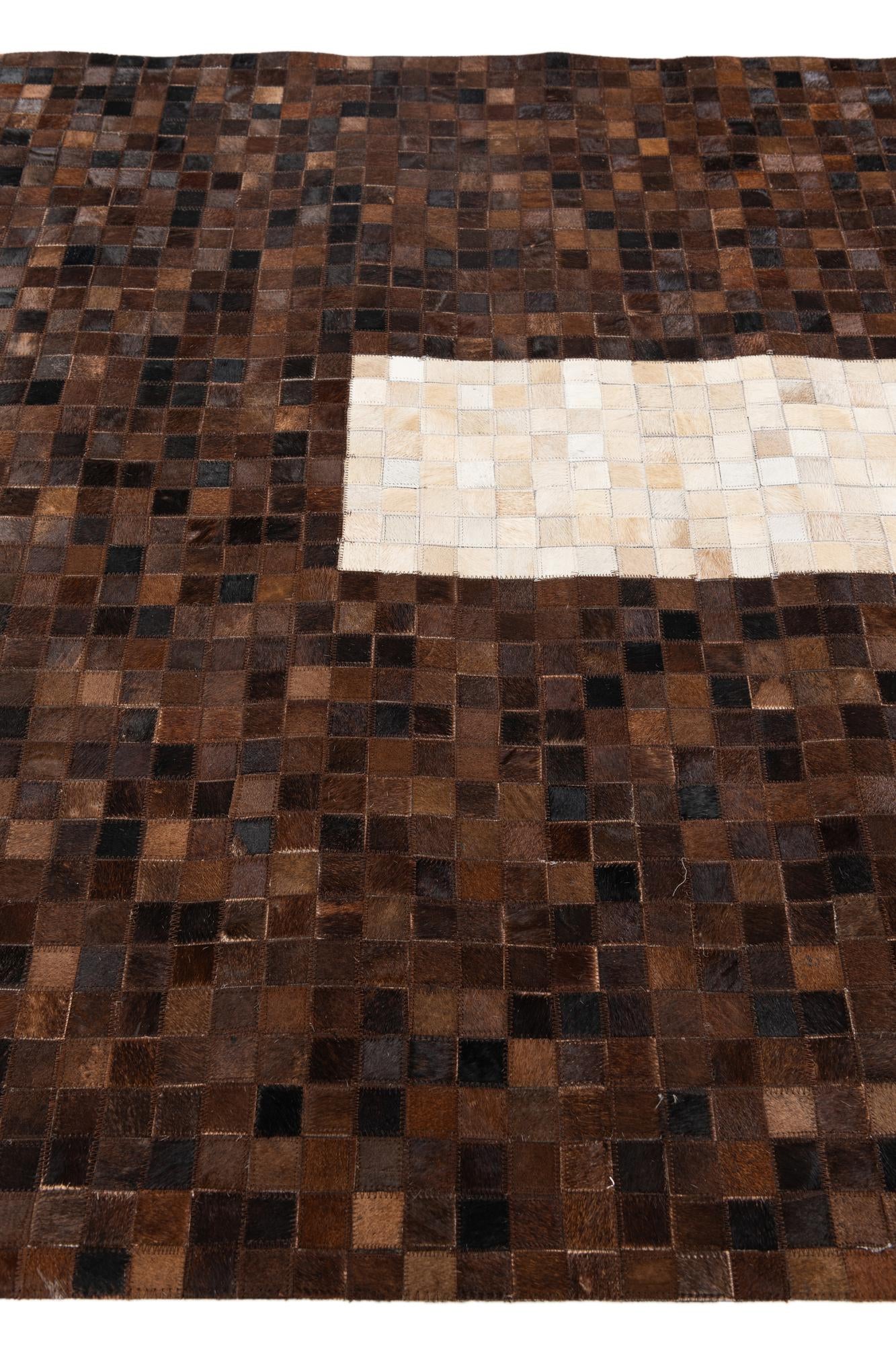 5' 1 x 7' 11 Cowhide Stocks Rug