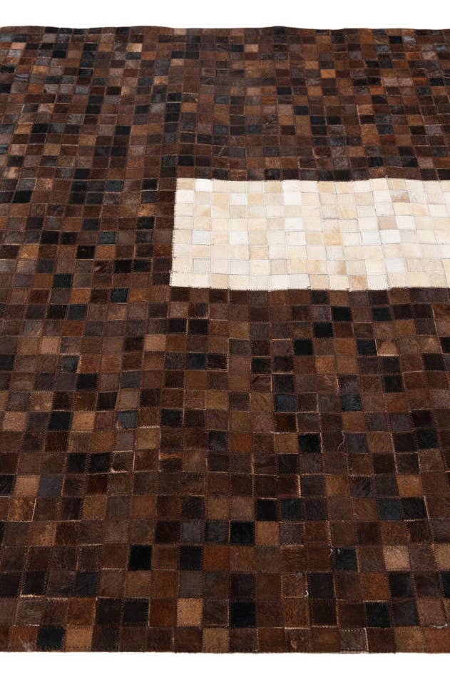 Detail image of 5' 1 x 7' 11 Cowhide Stocks Rug
