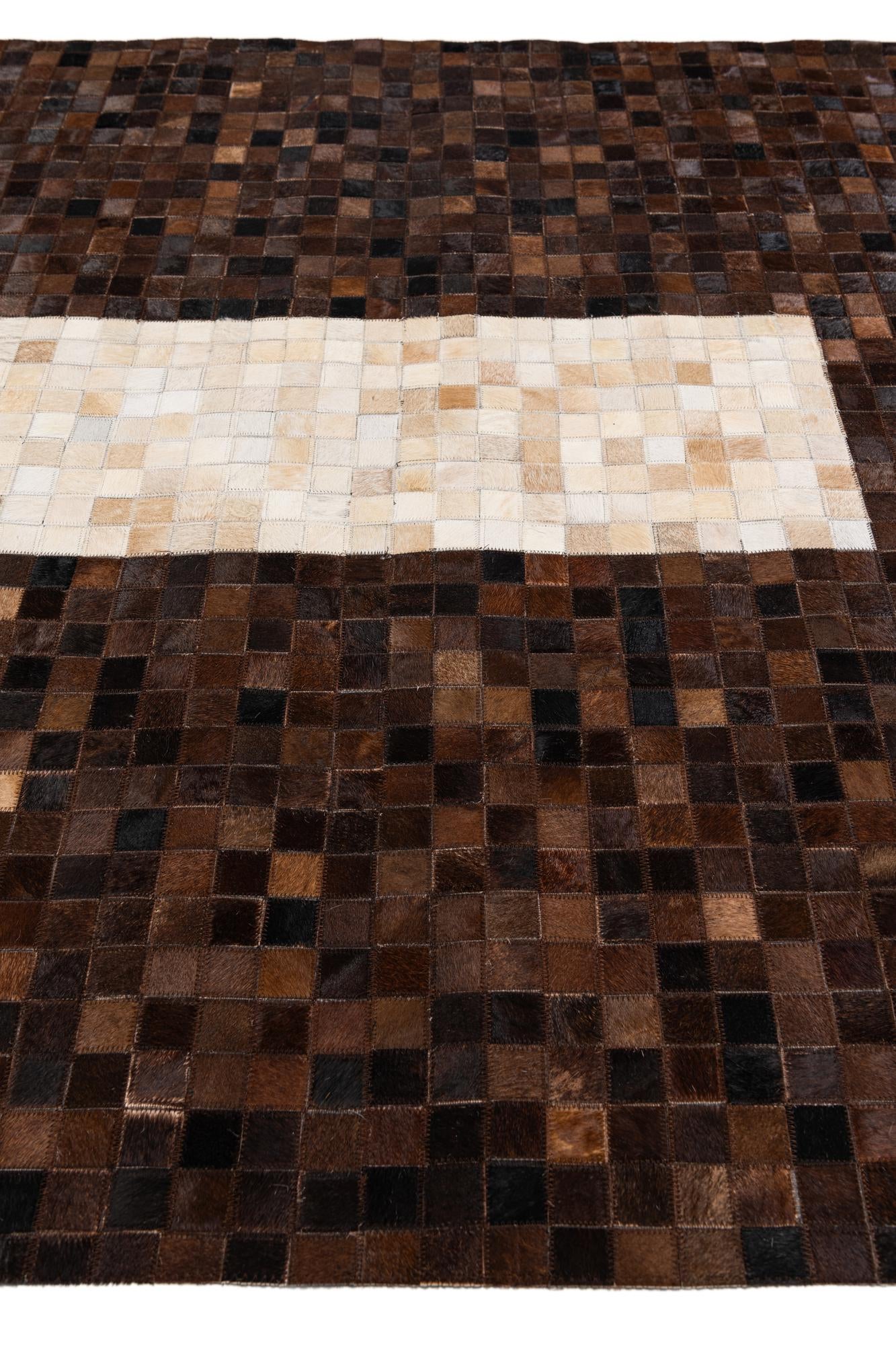 5' 1 x 8' Cowhide Stocks Rug