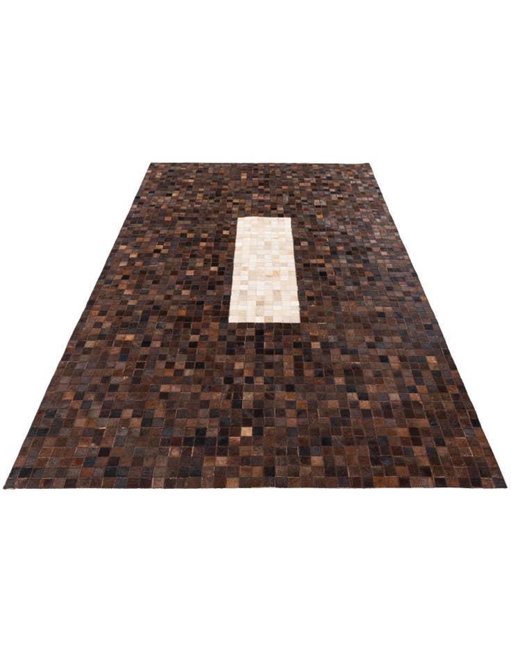 Detail image of 5' x 7' 10 Cowhide Stocks Rug