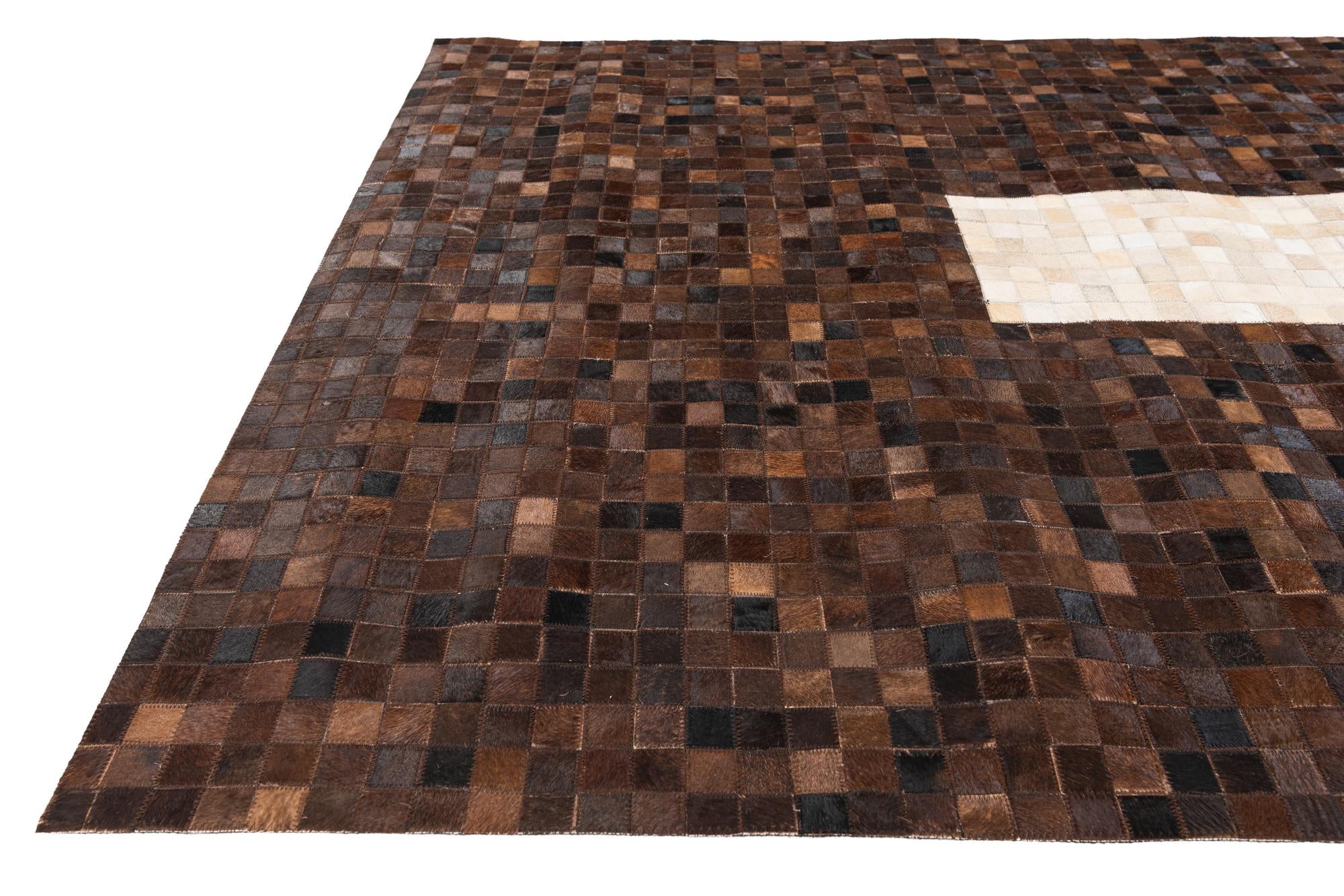 5' x 7' 10 Cowhide Stocks Rug