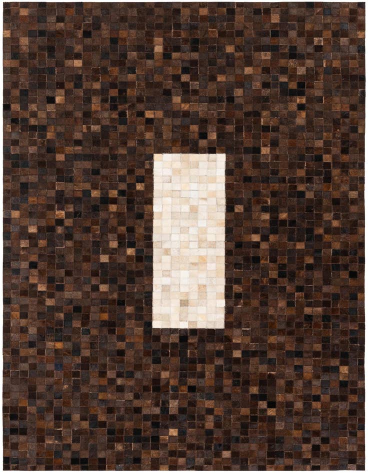 Detail image of 5' x 7' 10 Cowhide Stocks Rug