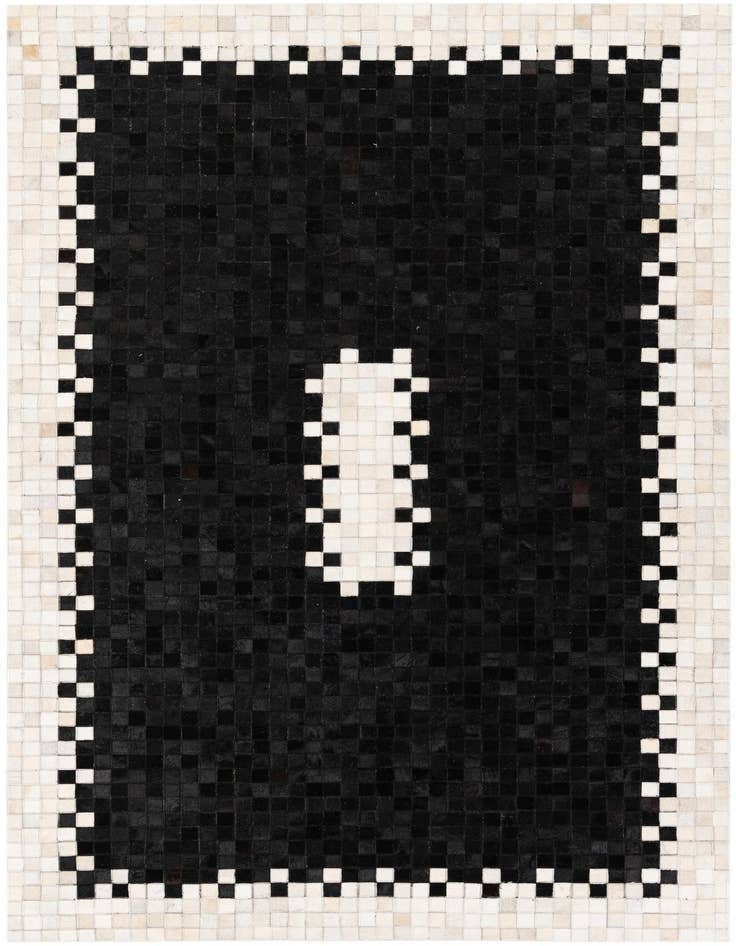 Detail image of 5' x 7' 10 Cowhide Stocks Rug
