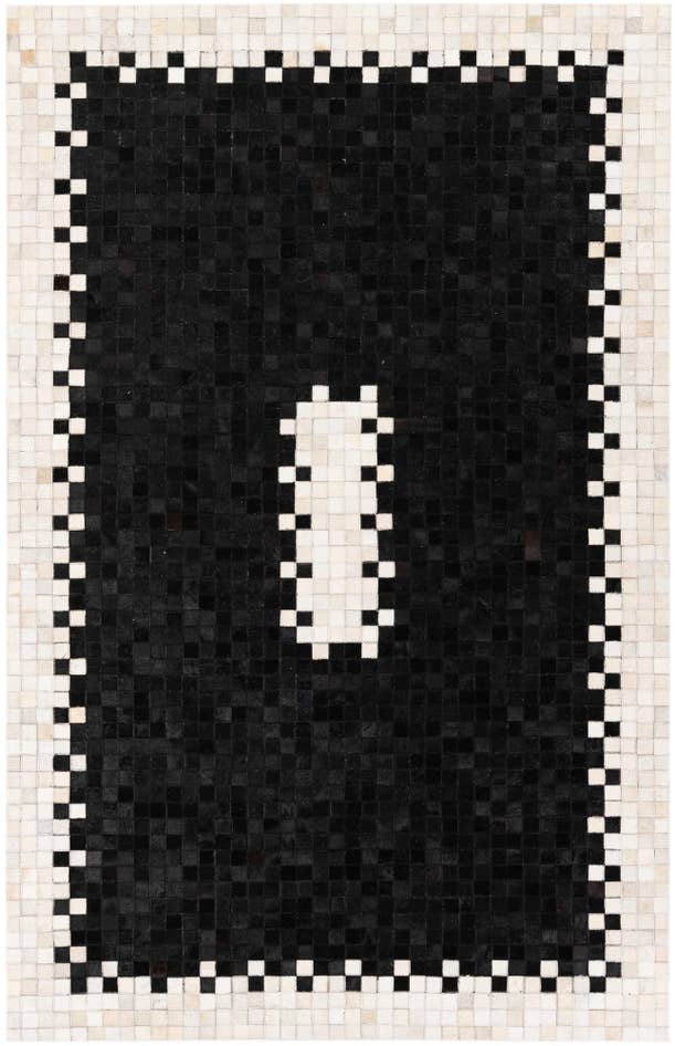 Detail image of 5' x 7' 10 Cowhide Stocks Rug
