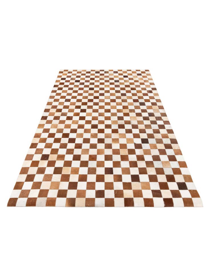 Detail image of 5' x 7' 11 Cowhide Stocks Rug