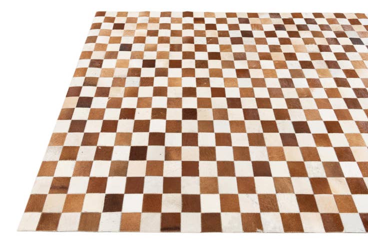 Detail image of 5' x 7' 11 Cowhide Stocks Rug