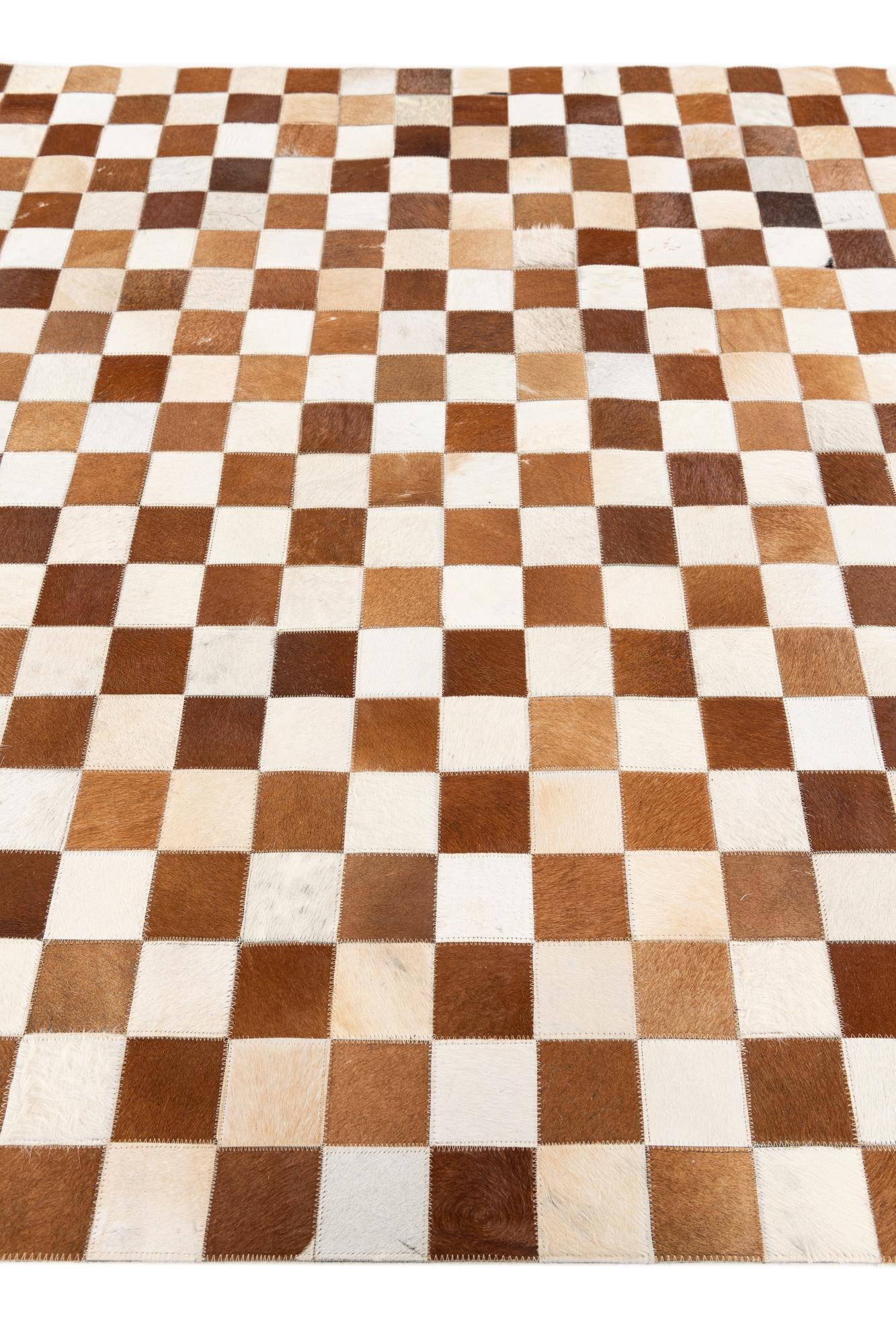 5' x 7' 11 Cowhide Stocks Rug