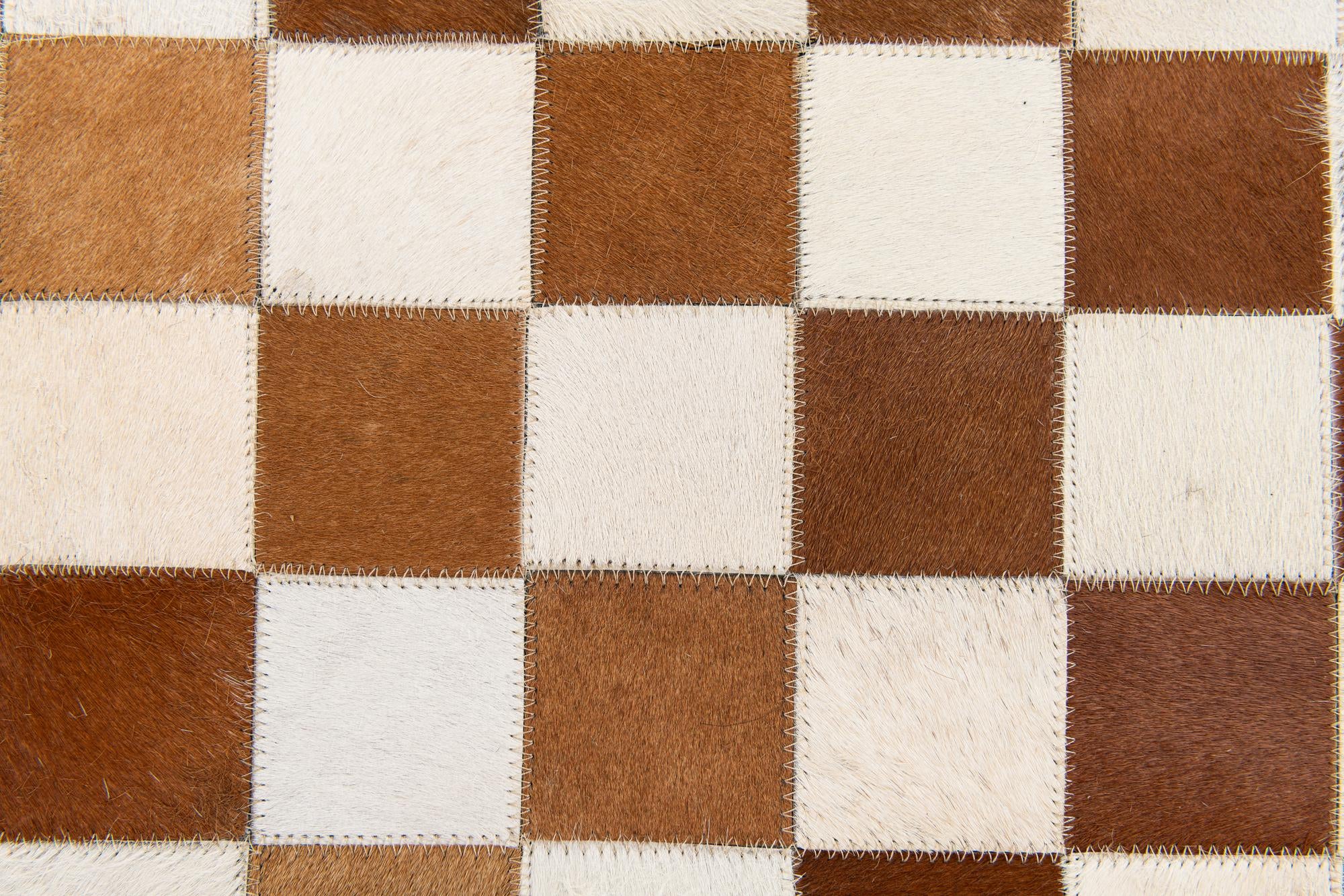 5' x 7' 11 Cowhide Stocks Rug