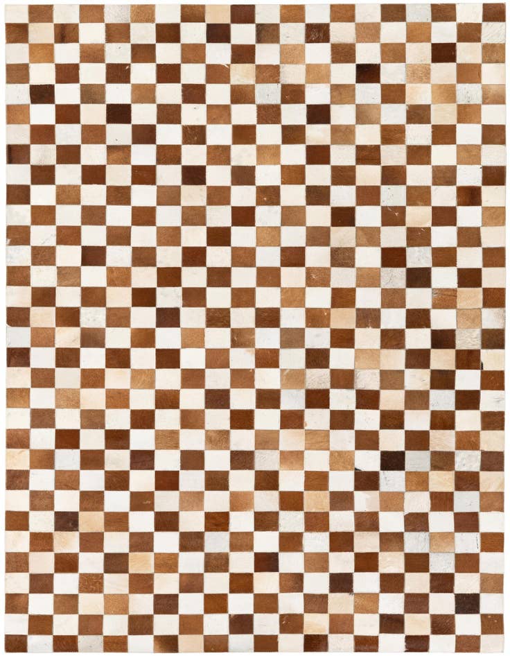 Detail image of 5' x 7' 11 Cowhide Stocks Rug