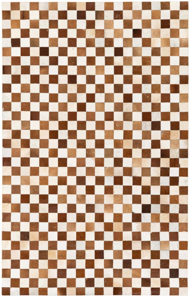 Detail image of 5' x 7' 11 Cowhide Stocks Rug