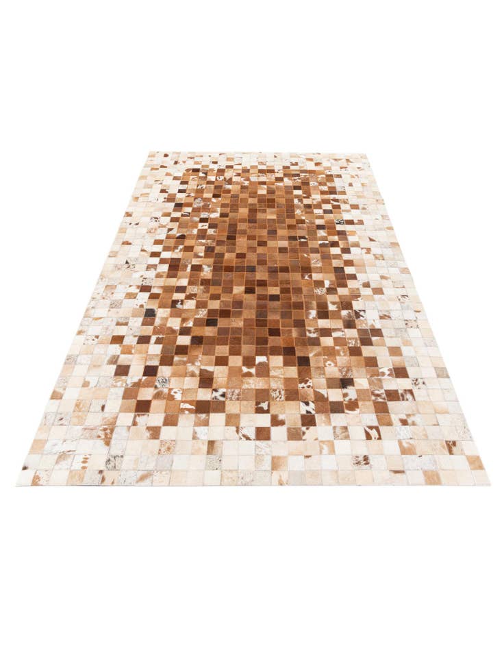 Detail image of 4' 10 x 7' 9 Cowhide Stocks Rug
