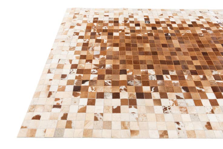 Detail image of 4' 10 x 7' 9 Cowhide Stocks Rug