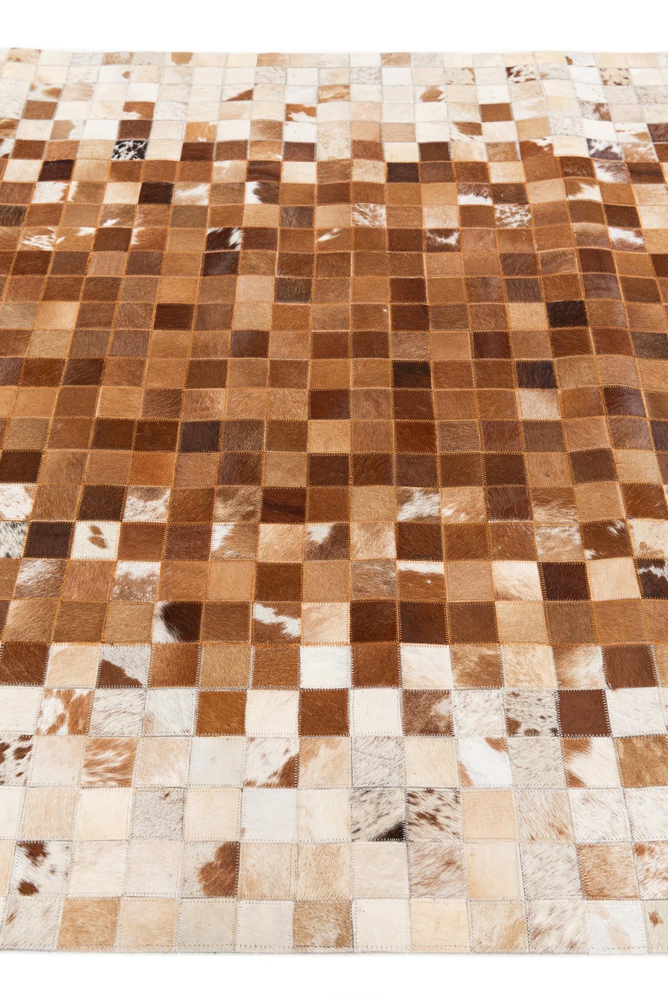 4' 10 x 7' 9 Cowhide Stocks Rug